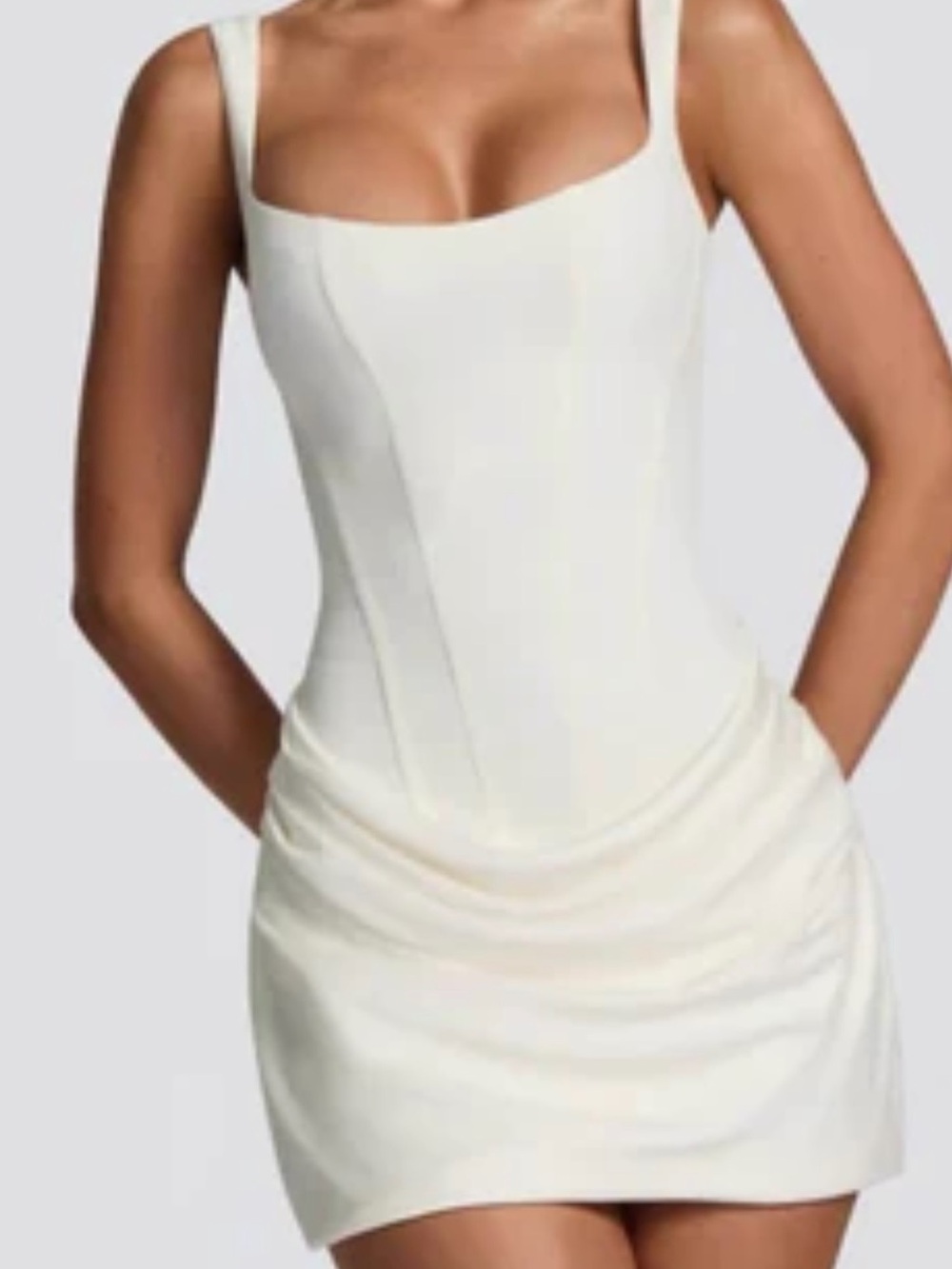 PARDON MY Appearance/ Snatched! No Name White Dress NWT SZ S
